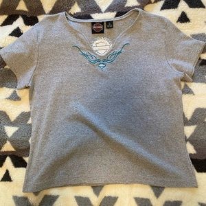 Harley-Davidson Women’s Knit Tee. Size Large 100% Cotton and Made in the USA!